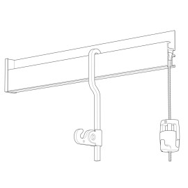 Newly ophangstang 4x4mm wit 40kg